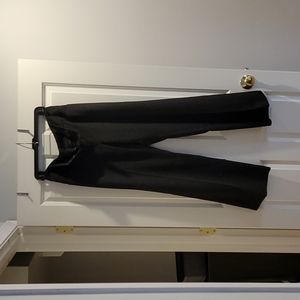 Black printed work pant